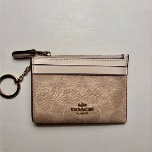 Coach Mini Skinny ID Case Signature Canvas